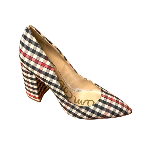 Sam Edelman Halston Heels in Shepard Plaid- Size 6 - Picture 3 of 11